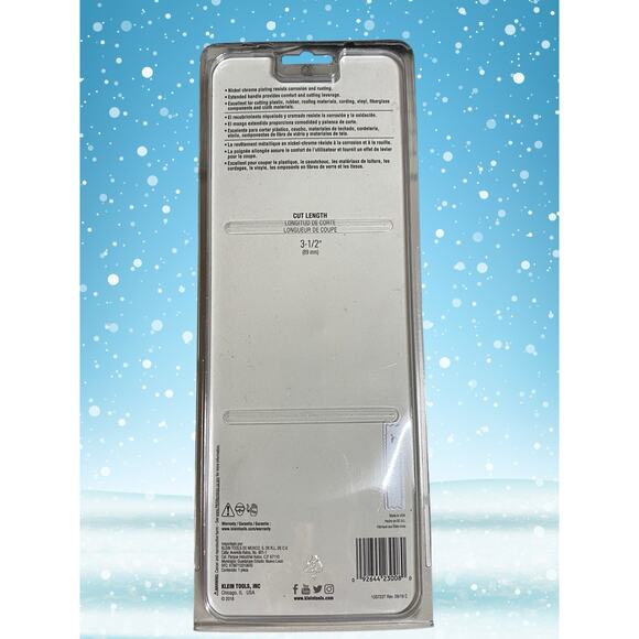 New Klein Tools Bent Trimmer 23008 Forged Steel Shears Light to Medium Duty - Picture 2 of 8